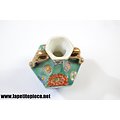 Miniature vase asiatique, décor floral