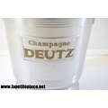 Seau à champagne DEUTZ, aluminium. Années 1930 - 1950