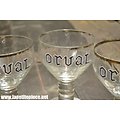 4 verres à bière collector - ABBAYE BELGE TRAPPISTE ORVAL 