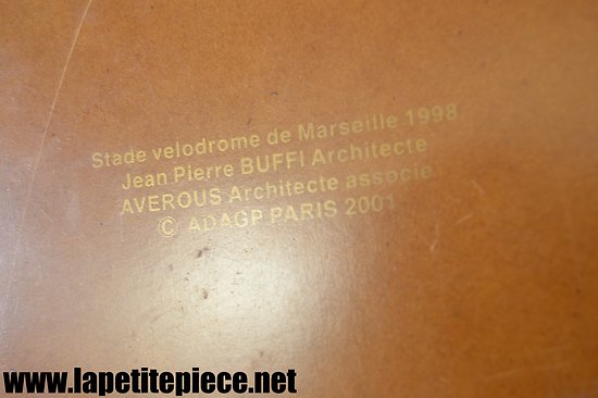 Maquette Stade Vélodrome de Marseille (Buffi / Averous) ADAGP PARIS 2001 OM  olympique Marseille souvenir collector collection rare foot