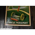 Affiche années 1930 - Tondeuse Moraimont - Camion Frères Vivier au Court Ardennes. Atelier Floquet Montcy Charleville ancienne affiche collection vintage