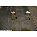 Lot x 2 - bouteille de limonade Princesse SEDAN. Etiquette marron / étiquette verte