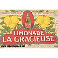Etiquette de bouteille Limonade LA GRACIEUSE, spécialité du couvent de la Grace