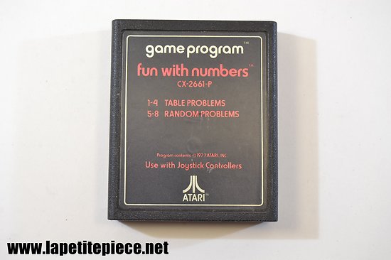 Atari Game Program: Fun with numbers CX-2661-P