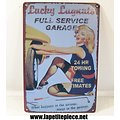 Repro plaque Lucky Lugnuts Full Service Garage