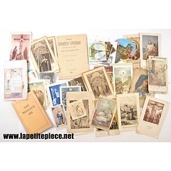 Lot de cartes religieuses anciennes années 1930 - 1960