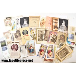 Lot de cartes religieuses anciennes années 1930 - 1960