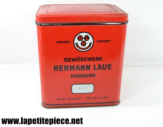 Boite Gewürzerk Hermann Laue Hamburg