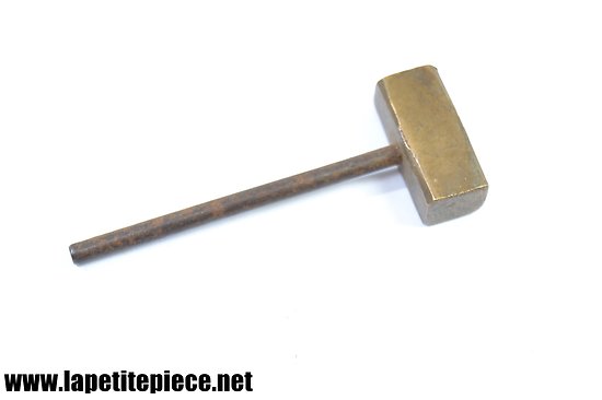 Petit marteau tête laiton, décor miniature