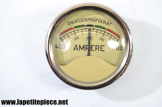 Ampèremètre Allemand années 1950 - Anlasserprüfgerät 400