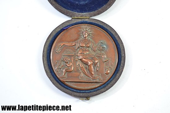 Médaille de cuivre signée Blondelet - Caisse des écoles du VII Arrondissement de Paris