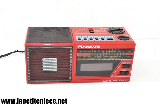 Radio-réveil Pointer model 5335 années 1980.