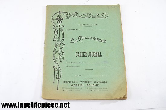 Cahier orthographe 1928 - 1929 Ecole du Petit Bois Charleville-Mézières (Ardennes)