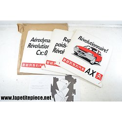 Mobile publicitaire Citroën AX - La Publicité Française PARIS 1986. Déco garage / concession automobile