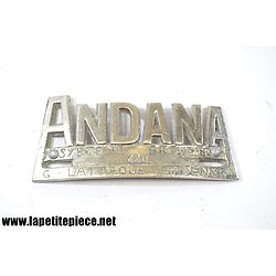 Plaque de machine (lessiveuse) Andana G- Lattaque Andenne