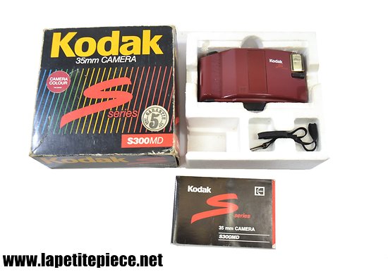Appareil photo argentique Kodak 35mm Camera S serie rouge red S300MD.