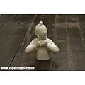 Buste tintin porcelaine de Limoges - Album 13 - Les 7 boules de cristal