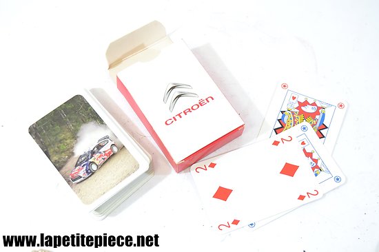 Jeu de cartes publicitaire Citroën rallye Sébastien Loeb 
