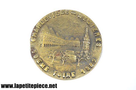 Médaille de table 50e Foire de Charleville-Mézières 1982 
