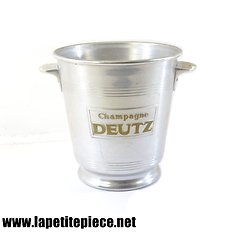 Seau à champagne DEUTZ, aluminium. Années 1930 - 1950