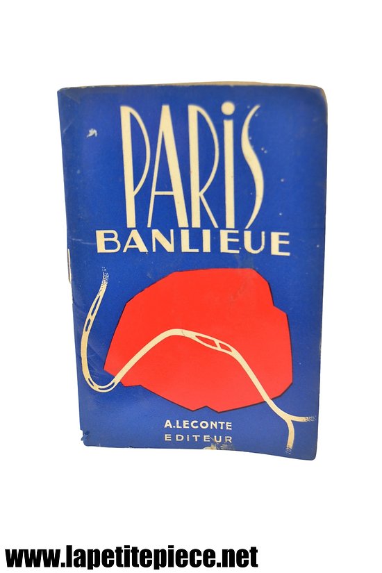 PARIS BANLIEUE MAP format de poche dépliant France. Années 1960