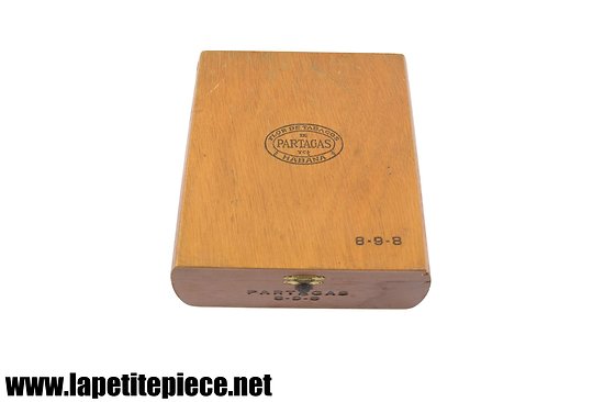 Boîte à cigare de CUBA en bois - Années 70 -  PARTAGAS, 8-9-8, HABANA