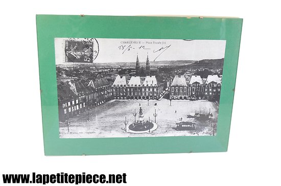 Cadre Charleville-Mézières - Reproduction d'une ancienne carte postale 1912 de la Place du Cale 