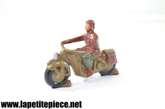 Motard moto miniature Quiralu Armée Française vintage collection