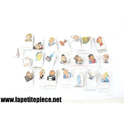 Collection  pin's Spirou - Editions Atlas 2006 + fusée Tintin. BD collector