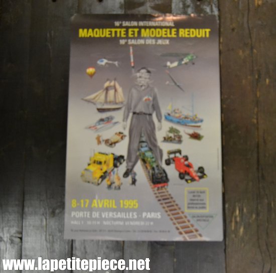 Affiche 1995 - 16e Salon international maquette et modèle réduit - porte de Versailles Paris