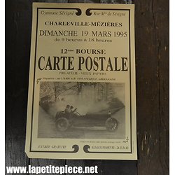 Affiche 12e Bourse Carte Postale - Charleville-Mézières 1995