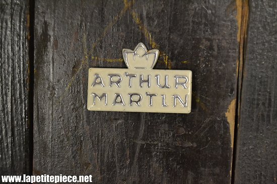 Plaque ARTHUR MARTIN Aluminium, électroménager années 1960 - 1970