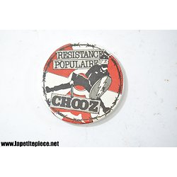 Badge Resistance populaire - CHOOZ 1980