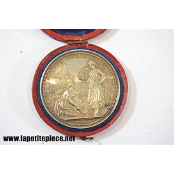 Médaille d'argent Boulangerie de Paris, 1861 - gravure DANTZELL Abondance sécurité des peuples