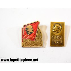badges anniversaire Vladimir Ilitch Lénine 1968 1970 URSS