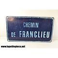 Panneau Chemin de Franclieu - Années 1930 - 1970