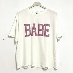 T-Shirt Babe Rose glitter
