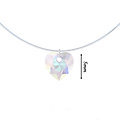 Collier Invisible - Petit Coeur Shimmer