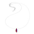 Collier Invisible - Goutte Rouge Shimmer