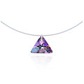Collier Invisible Triangle Violet