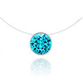 Collier invisible Solitaire b. Turquoise