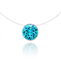 Collier invisible Solitaire b. Turquoise