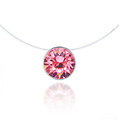 Collier invisible Solitaire Rose