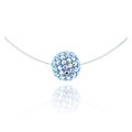 Collier Invisible - Boule Aquamarine Shimmer