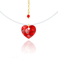 Collier invisible - Amour Rouge