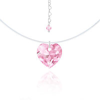 Collier invisible - Amour Rose