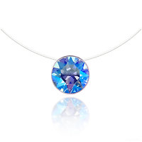 Collier invisible Solitaire Sapphire Shimmer