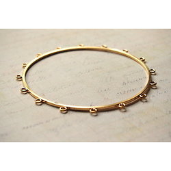 Bracelet bangle doré / argenté à garnir 16 anneaux 2 modèles