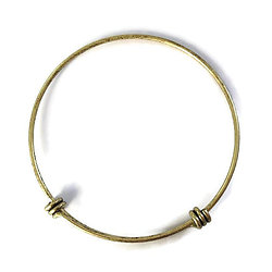 Support de bracelet en métal couleur bronze réglable 65mm