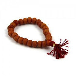 Kit de perles en laiton doré pour bracelet tibétain ou mala 11mm (modèle 2)